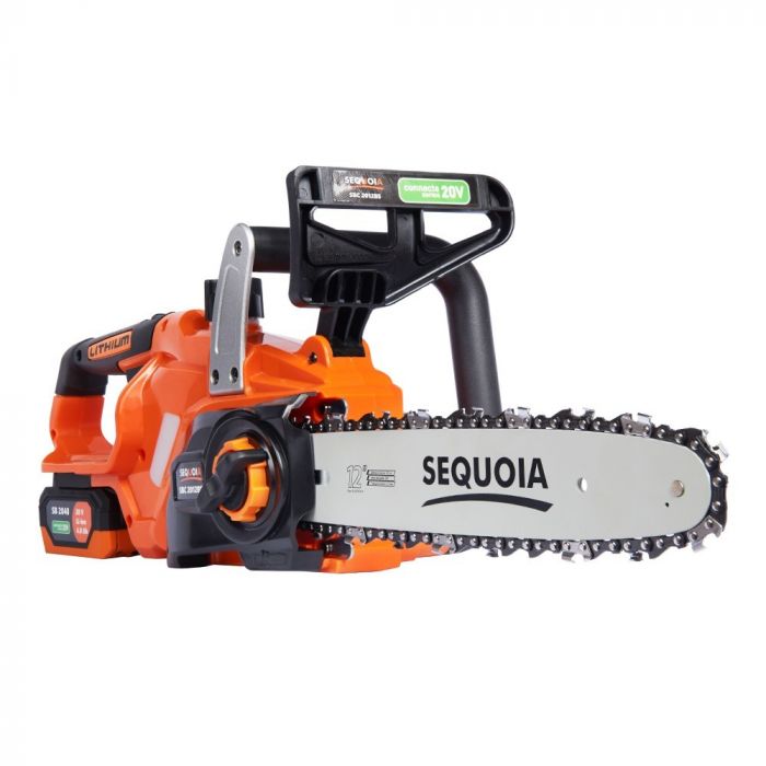 Пила ланцюгова акумуляторна SEQUOIA SBC2012BS-EV 20В акб 1х4.0А·год шина 30см 1/4" 6.0м/с ЗП 3.2кг