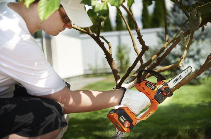 Пила ланцюгова акумуляторна SEQUOIA SBC2008BM-EV 20В акб 1х4.0А·год шина 20см 1/4" 7.5м/с ЗП 1.7кг