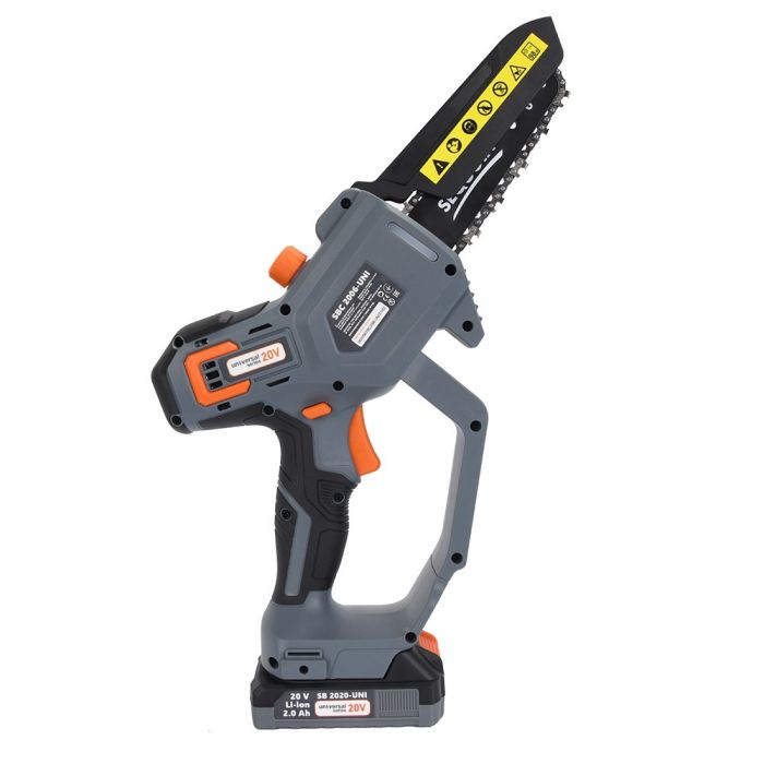 Пила ланцюгова акумуляторна SEQUOIA SBC2006-UNI 20В акб 1х2.0А·год шина 15см 1/4" 6.5м/с 2.05кг