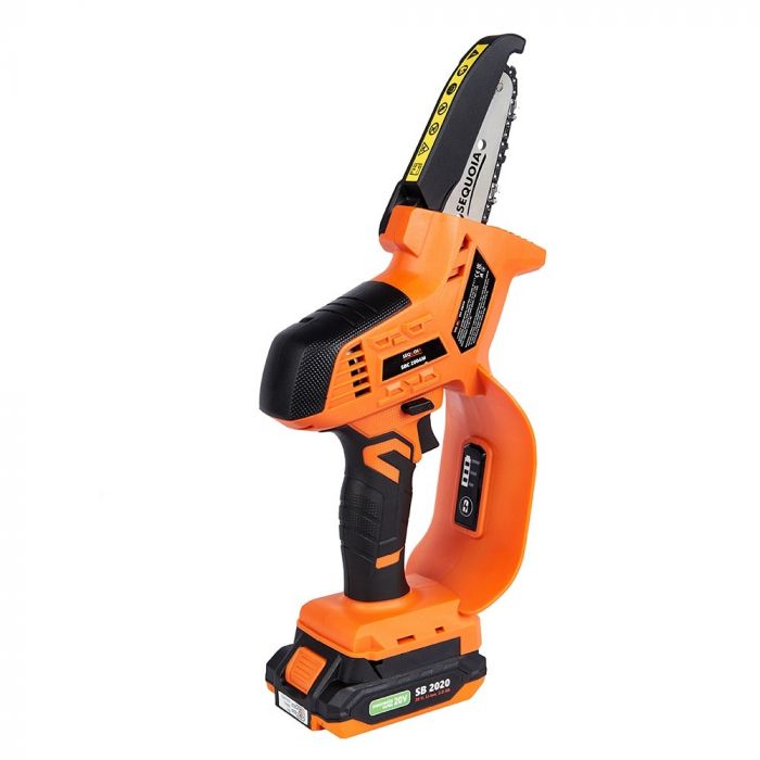 Пила ланцюгова акумуляторна SEQUOIA SBC2004M-QV 20В акб 1х2.0А·год шина 12.7см 1/4" 7.0м/с ЗП 1.1кг