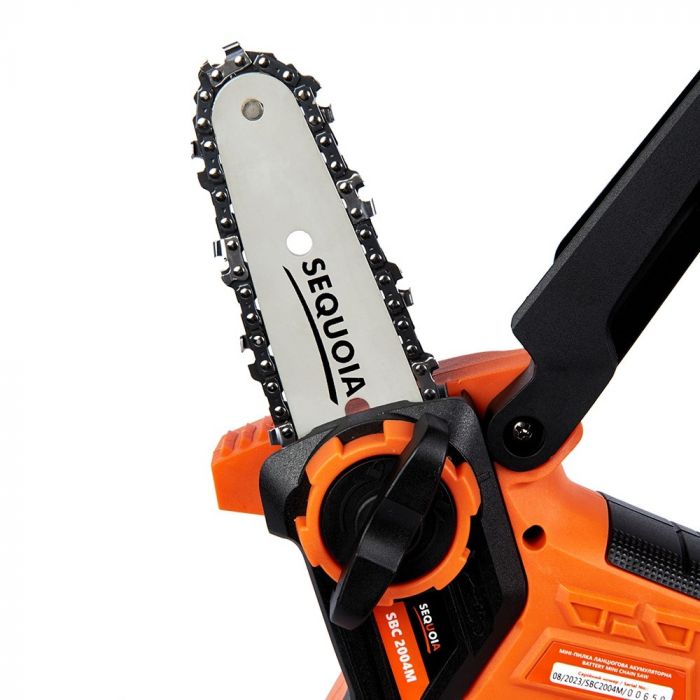 Пила ланцюгова акумуляторна SEQUOIA SBC2004M-QV 20В акб 1х2.0А·год шина 12.7см 1/4" 7.0м/с ЗП 1.1кг