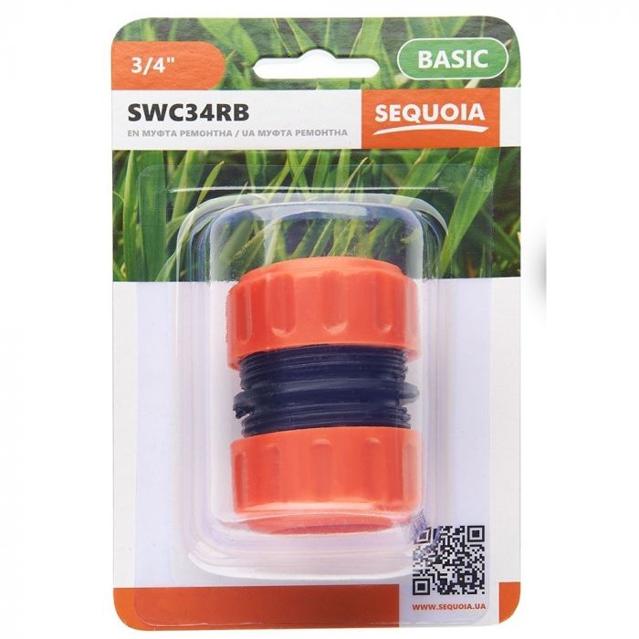 Конектор для шланга SEQUOIA SWC34RB 3/4' пластик 0.03кг