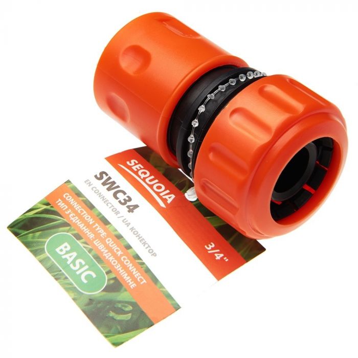 Конектор для шланга SEQUOIA SWC34 3/4' пластик 0.03кг