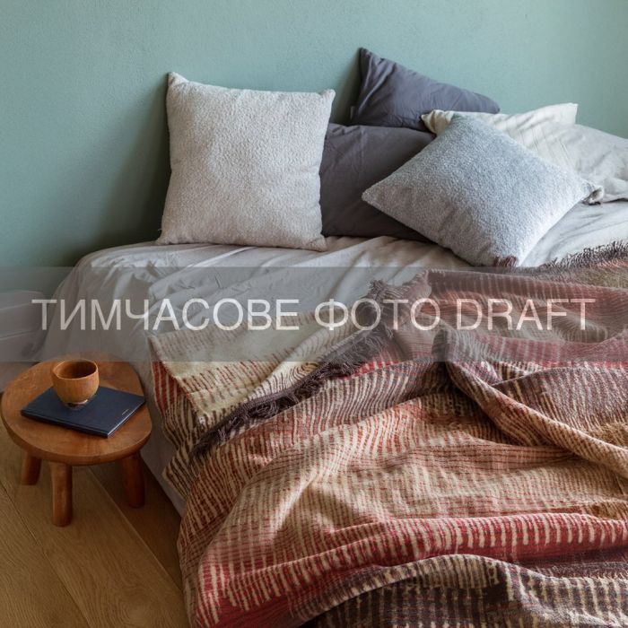 Плед ARDESTO Leonardo 200х220см, 50% бавовна, 30% поліестер, 20% акрил, зигзаг, коричневий