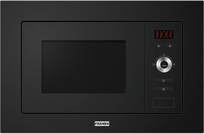 Мікрохвильова піч Franke вбудовувана, 20л, 800Вт, гриль, дисплей, чорний