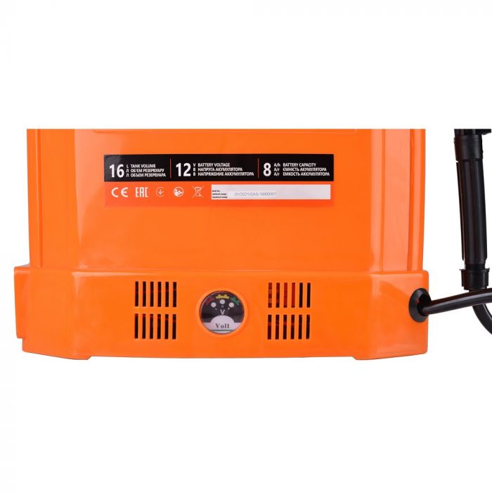 Обприскувач акумуляторний SEQUOIA SAS16 16л 12В 1х8А·год 1.5-4бар 4.2кг