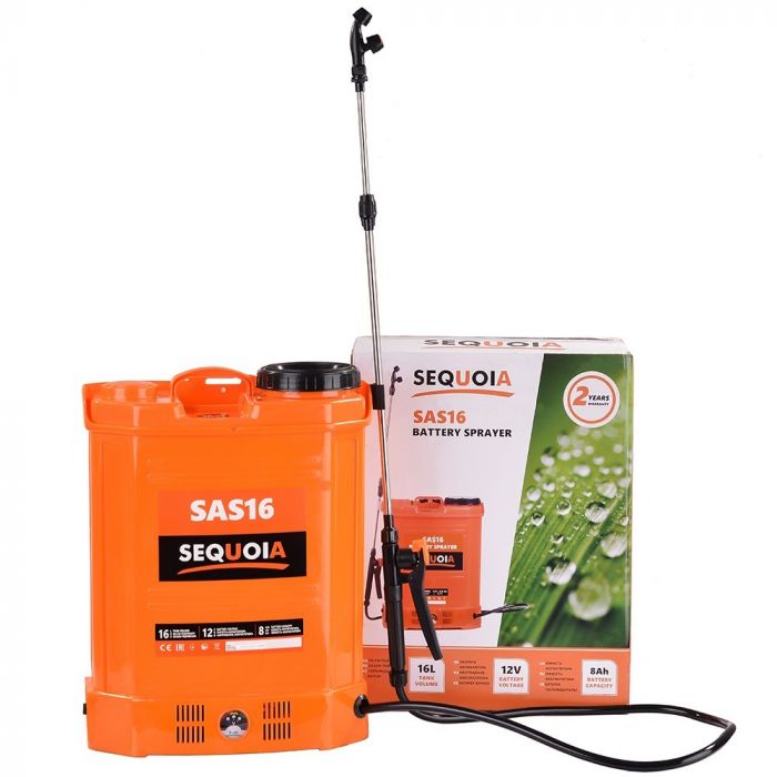 Обприскувач акумуляторний SEQUOIA SAS16 16л 12В 1х8А·год 1.5-4бар 4.2кг