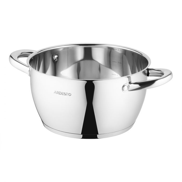 Каструля зі скляною кришкою ARDESTO Gemini Lucca, 4.2л, нержавіюча сталь