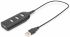 Концентратор DIGITUS USB 2.0, 4 порти, пасивний, чорний