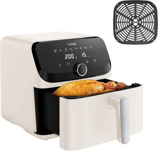 Мультипіч Tefal Easy Fry Mega, 1700Вт, чаша-7.5л, сенсорне керув., 8 програм, пластик, бежевий