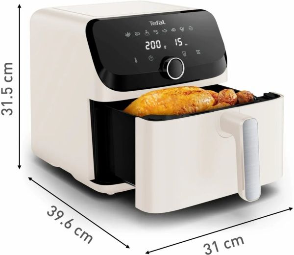 Мультипіч Tefal Easy Fry Mega, 1700Вт, чаша-7.5л, сенсорне керув., 8 програм, пластик, бежевий