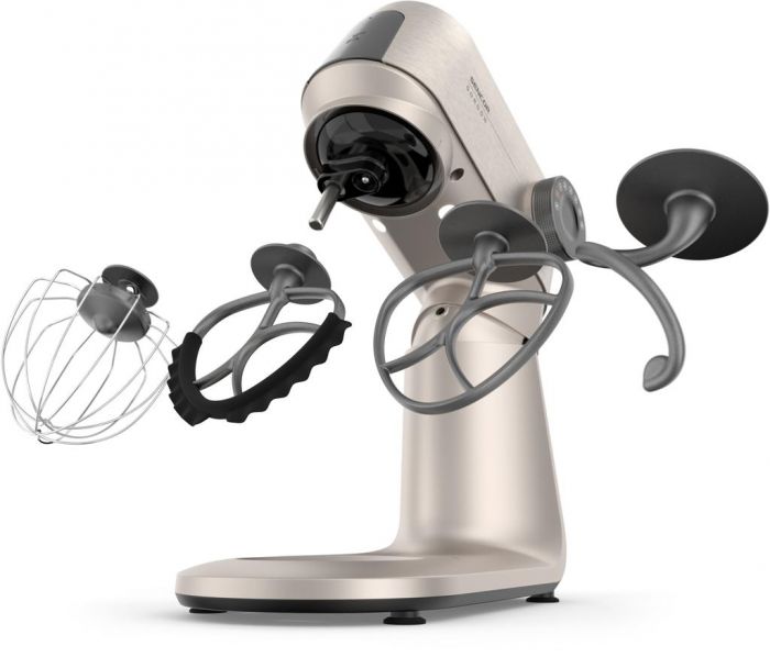 Кухонна машина Sencor Gordon, 1500Вт, чаша-метал, корпус-метал, насадок-20, метал