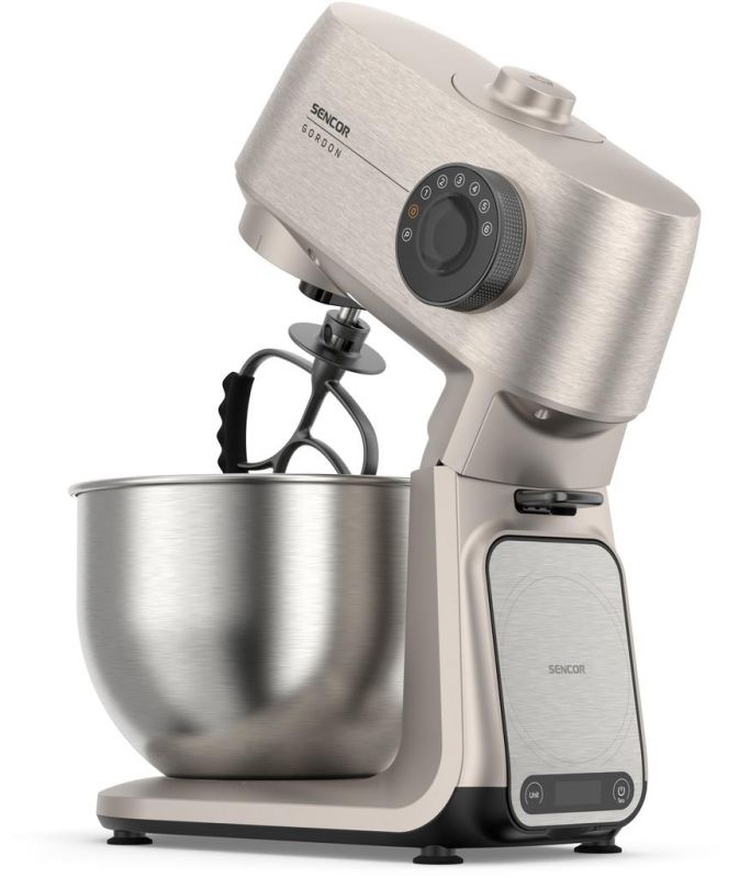 Кухонна машина Sencor Gordon, 1500Вт, чаша-метал, корпус-метал, насадок-20, метал