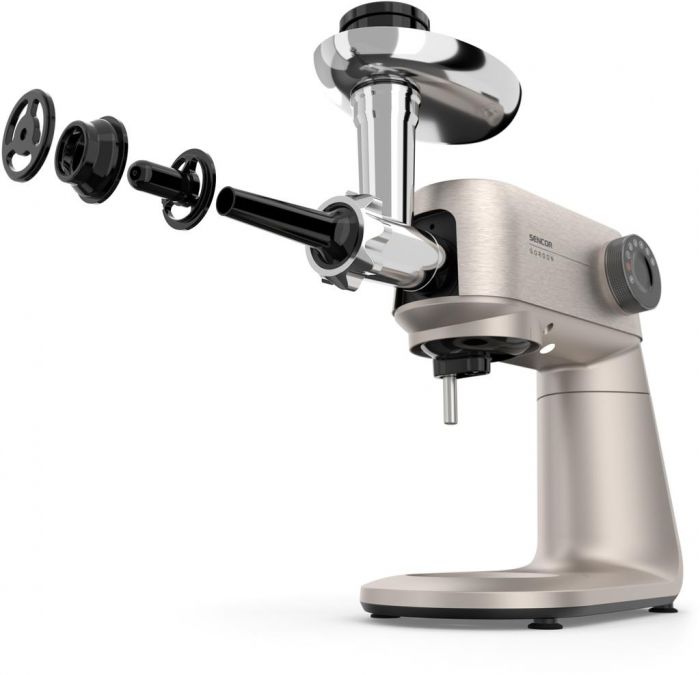 Кухонна машина Sencor Gordon, 1500Вт, чаша-метал, корпус-метал, насадок-20, метал