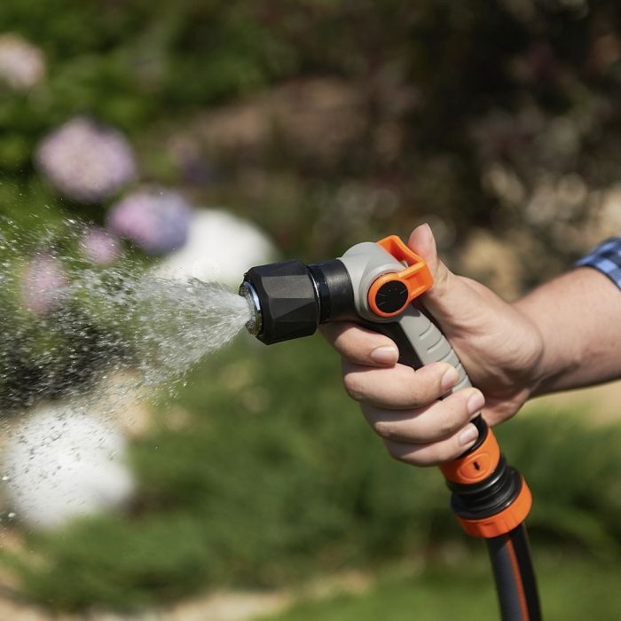 Зрошувач ручний SEQUOIA SWPSN2P пістолетний пластик цинк 2 режими регулювання напору води 0.4кг