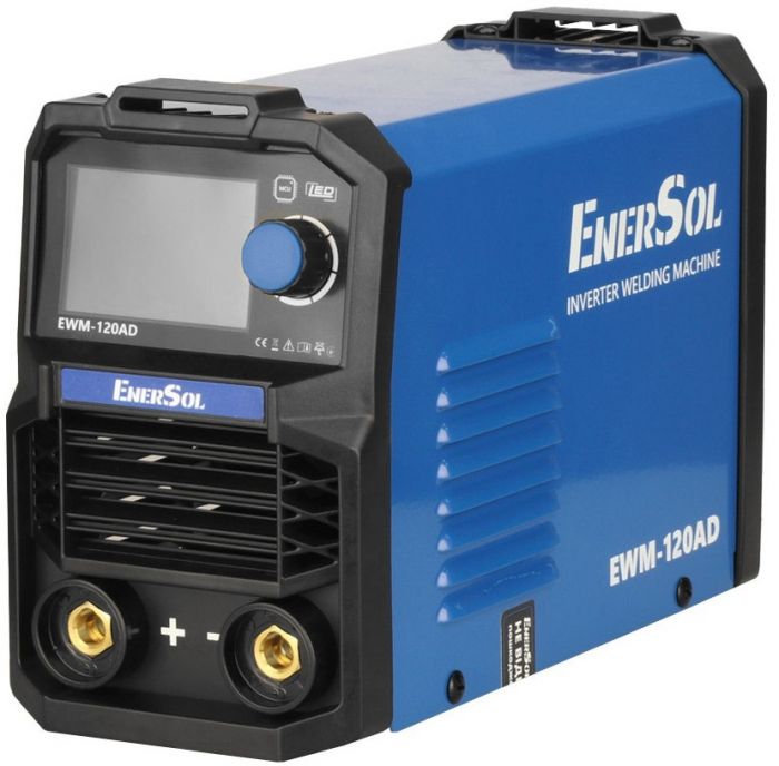 Зварювальний апарат інверторний EnerSol EWM-120AD 20-120А 5.1кВт 160-260В 2.8кг
