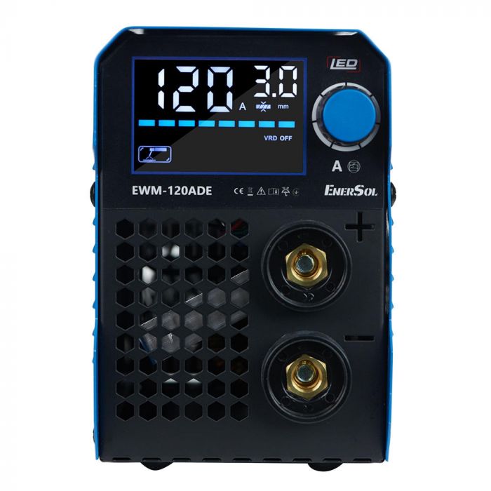 Зварювальний апарат інверторний EnerSol EWM-120ADE 20-120А 5.1кВт 160-260В 2.9кг