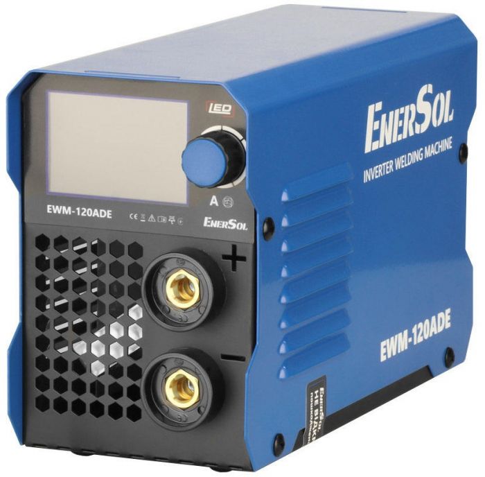 Зварювальний апарат інверторний EnerSol EWM-120ADE 20-120А 5.1кВт 160-260В 2.9кг