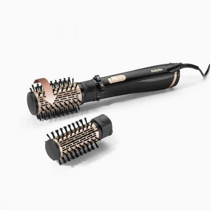 Фен-щітка Babyliss Big Hair Dual 1000, 1000Вт, 2 режими, хол. обдув, оберт. насадок, 2 насадки, чорний
