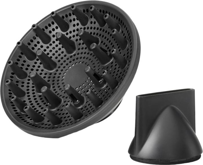 Фен Babyliss Titanium Shine, 1600Вт, 3 режими, іонізація, хол. обдув, 2 насадки, темно-сірий