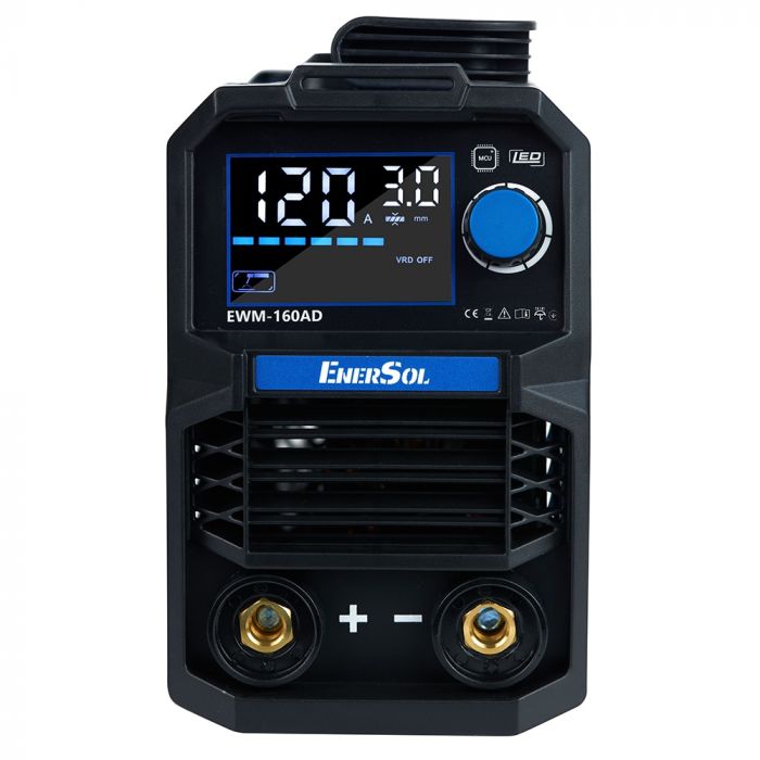 Зварювальний апарат інверторний EnerSol EWM-160AD 20-160А 7.2кВт 160-260В 3.1кг