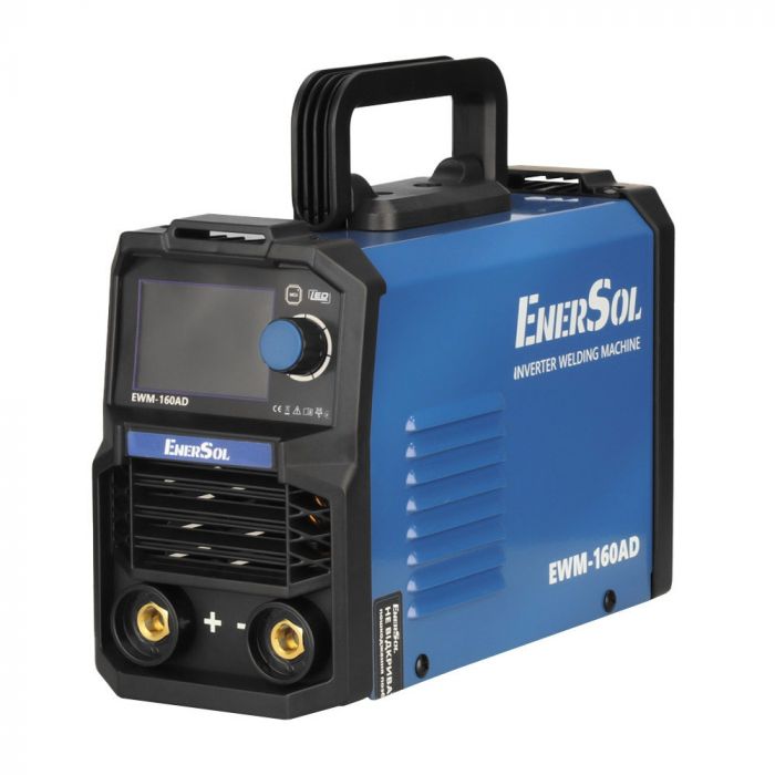 Зварювальний апарат інверторний EnerSol EWM-160AD 20-160А 7.2кВт 160-260В 3.1кг