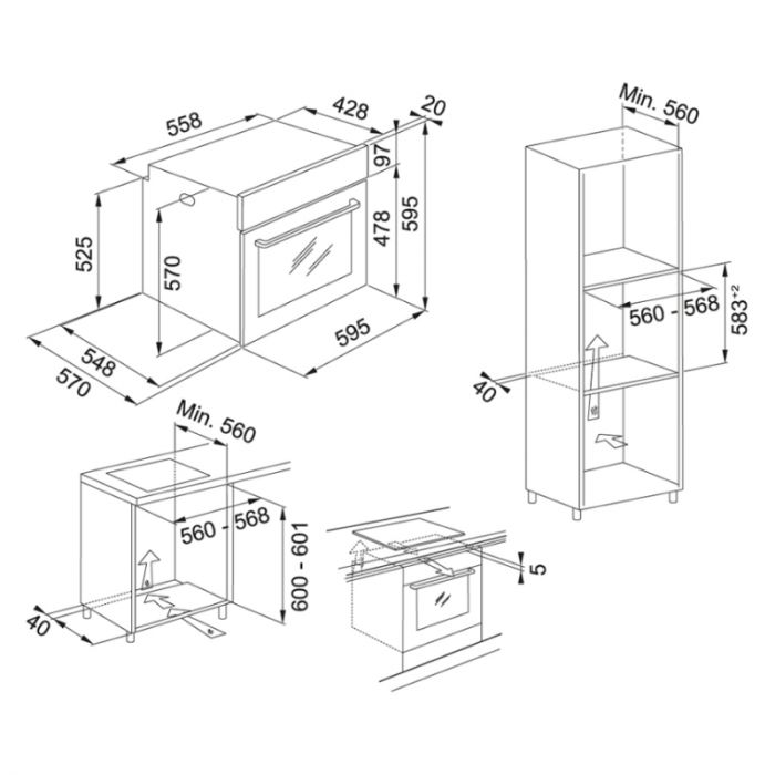 Духова шафа Franke електрична, 71л, піроліз, сенсорное упр, дисплей, таймер, чорний+нерж