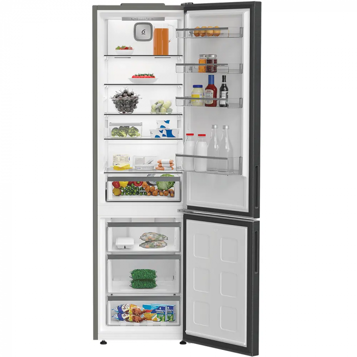 Холодильник Whirlpool з нижн. мороз., 203.5x60х66.3, холод.відд.-231л, мороз.відд.-104л, 2дв., А++, NF, інв., зона нульова, сірий