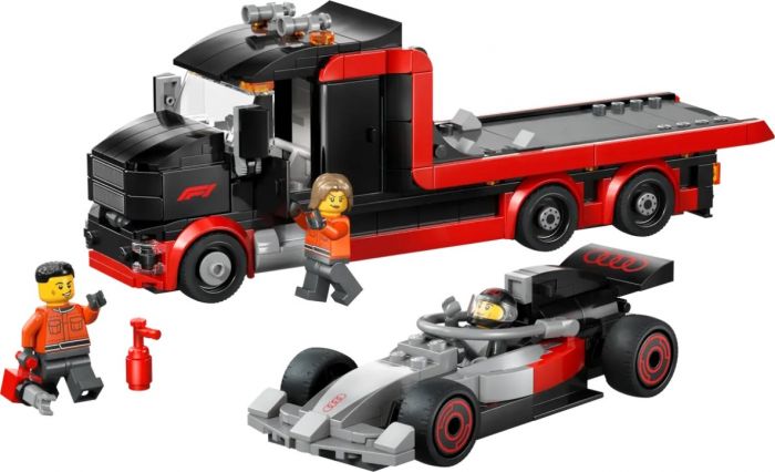 Конструктор LEGO City Вантажівка для демонстрації F1 із перегоновим автомобілем Audi F1