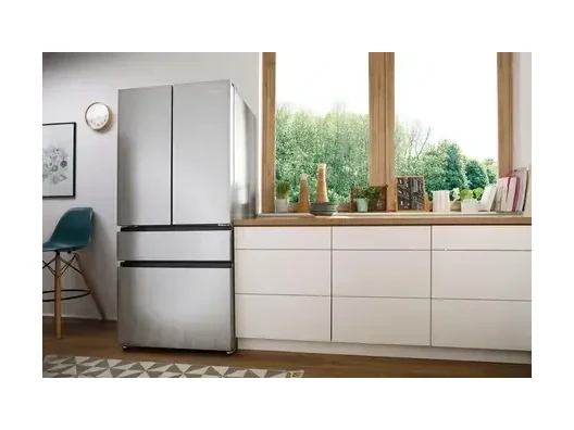 Холодильник SBS Gorenje, франц.дверцята, 182x80x71см, 2 дв., Х- 302л, М- 178л, A+, NF+,  Інвертор, Дисплей, Сірий