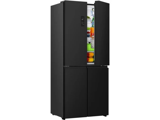 Холодильник SBS Gorenje, 190х65х80см, 4 двері, 286(149)л, А+, NoFrost+, Інвертор , Зона св-ті, Диспл, Чорний