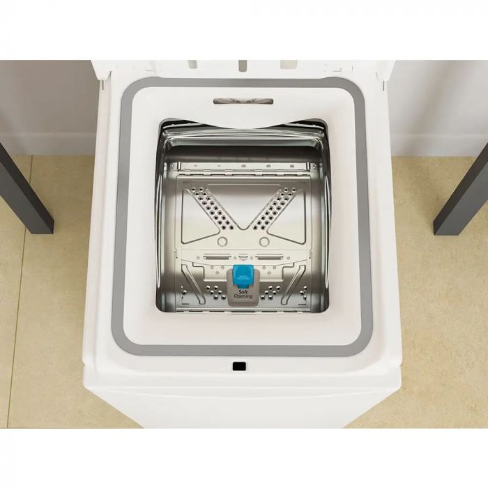 Пральна машина Whirlpool вертикальна, 6,5кг, 1200, С, 60см, дисплей, інвертор, білий