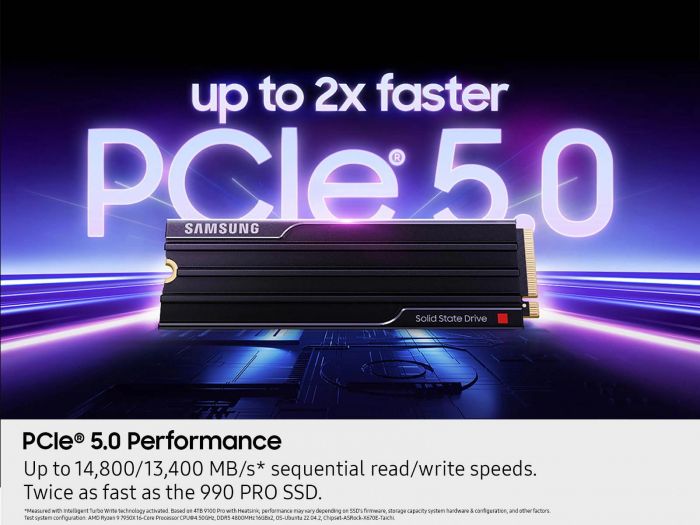 Накопичувач SSD Samsung M.2 8TB PCIe 5.0 9100PRO + радіатор