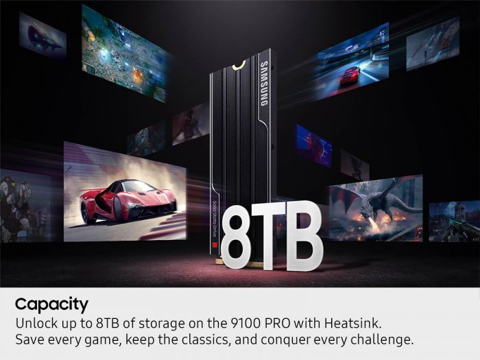 Накопичувач SSD Samsung M.2 8TB PCIe 5.0 9100PRO + радіатор