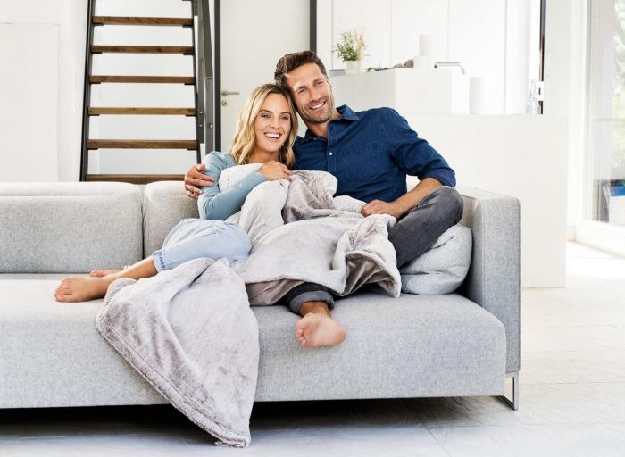 Електрогрілка Beurer традиційна форма, 180х130см, 100Вт, 6 режими, фліс, сірий