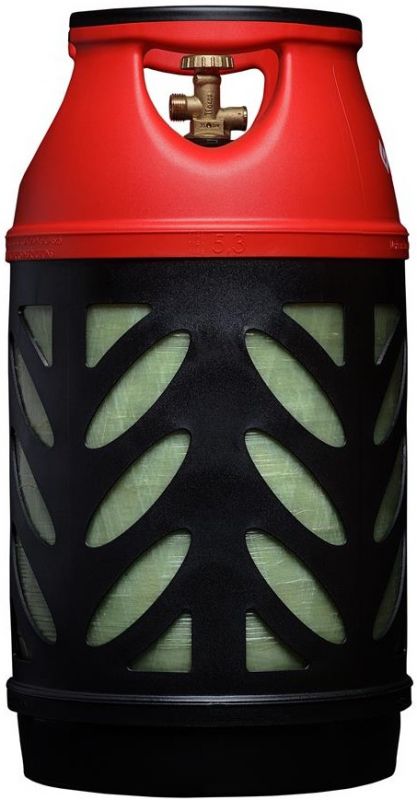 Балон газовий композитний Gutgas Ragasco CRS-24.5, 24.5л, пропан/бутан 10кг/12кг, 30бар, вентиль Shell (український стандарт), 5.3кг