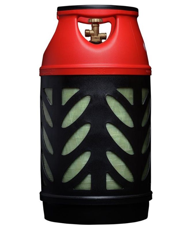 Балон газовий композитний Gutgas Ragasco CRS-24.5, 24.5л, пропан/бутан 10кг/12кг, 30бар, вентиль Shell (український стандарт), 5.3кг