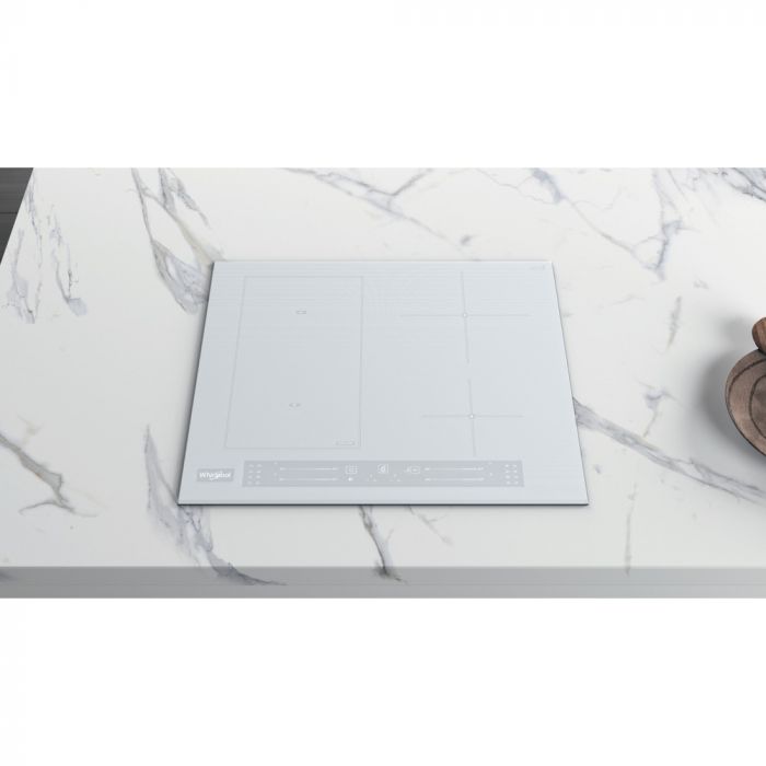 Варильна поверхня Whirlpool індукційна, 60см, розширена зона, білий