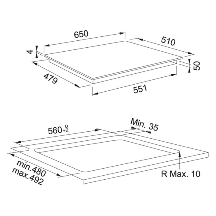 Варильна поверхня Franke Maris FMA 654 I F BK індукційна, поєднання конфорок,  Slider, Power Limitation, чорна