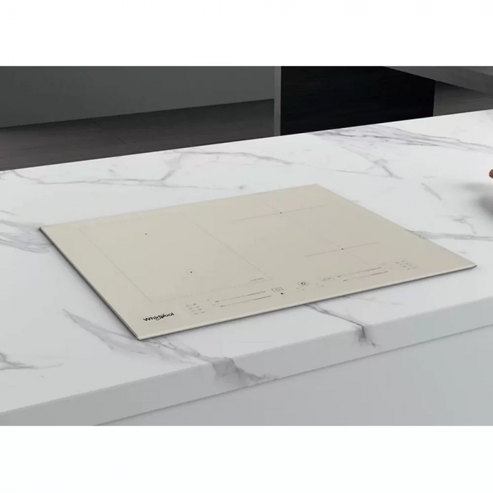 Варильна поверхня Whirlpool індукційна, 60см, розширена зона, бежевий