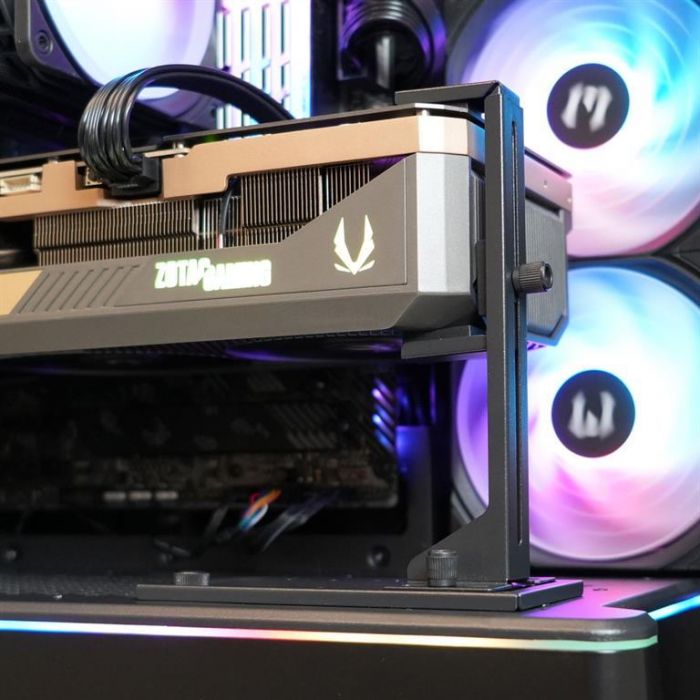 Тримач VGA Zalman VS2, горизонтальне-вертикальне положення VGA, чорний