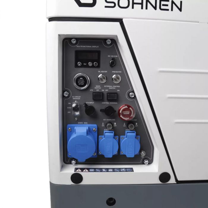 Генератор дизельний інверторний Konner&Sohnen KS 6500iDE S ATSR у шумозахисному кожусі 230В, 6.0-6.5кВт, електростартер, 119кг