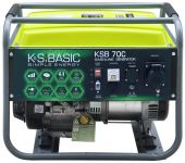 Генератор бензиновий Konner&Sohnen Basic KSB 70C, 230В, 5-5.5кВт, ручний стартер, 66.6кг