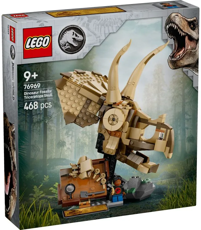 Конструктор LEGO Jurassic World  Скам'янілості динозаврів: череп трицератопса