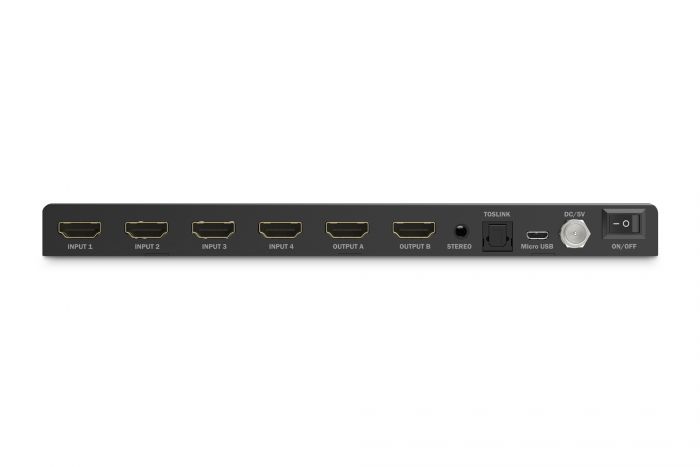 Перемикач DIGITUS 4x2 HDMI Matrix Switch / Multi-Viewer, 4K/30Hz