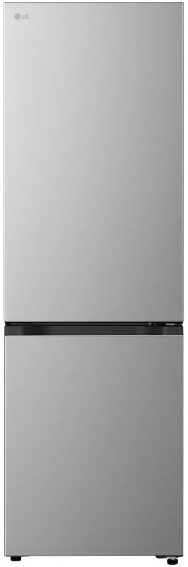 Холодильник LG з нижн. мороз., 186x60х68, холод.відд.-220л, мороз.відд.-113л, 2дв., E, NF, інв., диспл внутр., зона св-ті, сріблястий