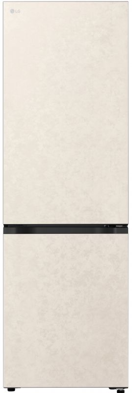 Холодильник LG з нижн. мороз., 186x60х68, холод.відд.-220л, мороз.відд.-113л, 2дв., E, NF, інв., диспл внутр., зона св-ті, бежевий