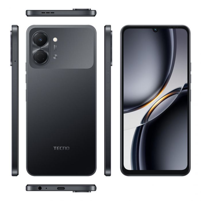 Смартфон TECNO Spark Go 3 (KN3) 6.75" 4/128ГБ, 2SIM, 5000мА•год, Ink Black