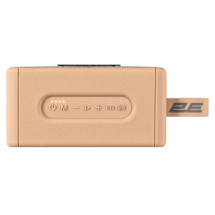 Портативна акустична система 2E SoundLegend Mini 40Вт, BT 5.3, TWS, FLAC, MP3, WAV, EQ, PowerBank, IPX6, Коричневий