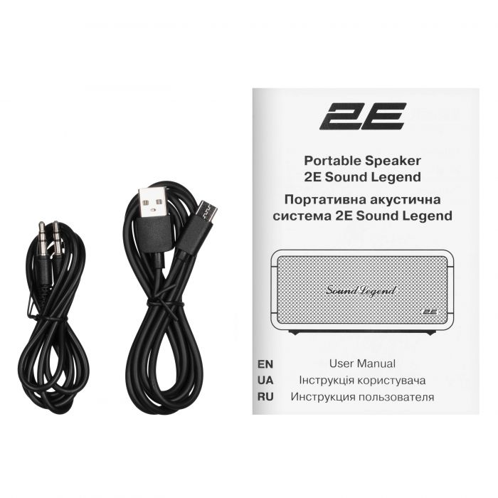 Портативна акустична система 2E SoundLegend Mini 40Вт, BT 5.3, TWS, FLAC, MP3, WAV, EQ, PowerBank, IPX6, Коричневий